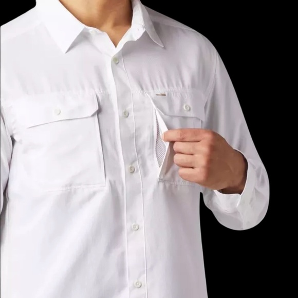 Mountain HardWear Shirt Lightweight Long Sleeve Utility UPF 50 Hard Wear - Picture 3 of 16